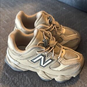 New Balance Kids Tan Sneakers